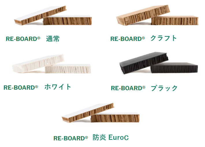 RE-BOARD® 通常/RE-BOARD® クラフト/RE-BOARD® ホワイト/RE-BOARD® ブラック/RE-BOARD® 防炎EuroC