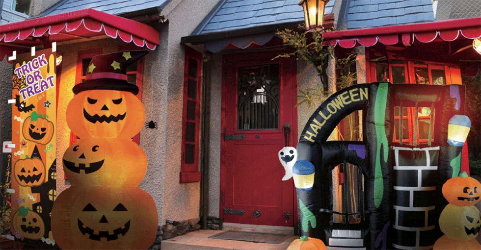 ハロウィンの装飾用品事例